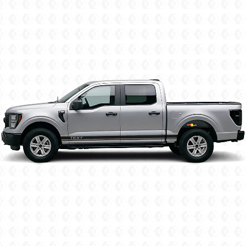 Duales benutzerdefiniertes Vinyl-Aufkleberkit mit Seitenstreifen für Musclecar Truck 2016