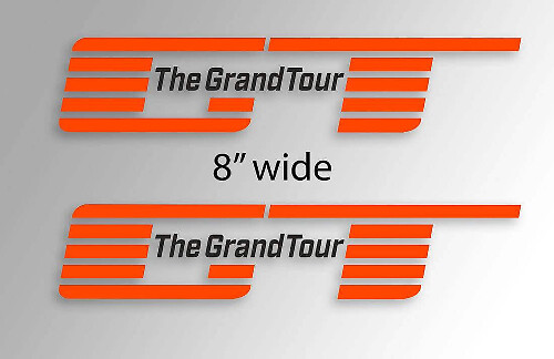 Das Grand Tour Logo Fenster Vinyl-Aufkleber Set