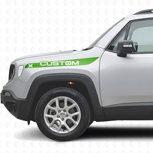 Individuelles Frontkotflügel-Streifen Vinyl-Aufkleber-Set für Jeep Renegade_3