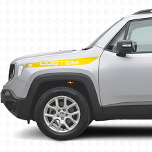 Individuelles Frontkotflügel-Streifen Vinyl-Aufkleber-Set für Jeep Renegade_5