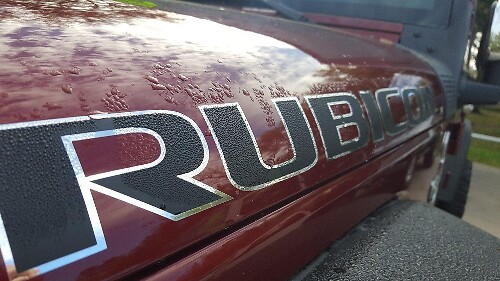 Rubicon Schriftzug Hauben Vinyl Aufkleber Set für Jeep Rubicon
