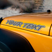 Beschriftung mit Kontur Hauben-Vinylaufkleber für Jeep Wrangler_2