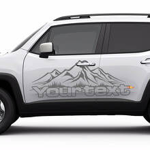 Mountains Style Seitenaufkleber-Set für Jeep Renegade 2