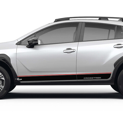 Seitentüren Streifen Schwellerleisten für Suba Crosstrek Vinyl Aufkleber Grafiken 2 Farben
