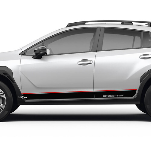 Seitentüren Stripes -Rocker -Panel für Suba Crossrek Vinyl -Aufkleber Aufkleber Grafik 2 Farben
