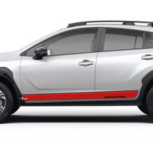 Seitentüren Streifen Schwellerleisten für Suba Crosstrek Vinyl Aufkleber Grafiken 2 Farben
 2