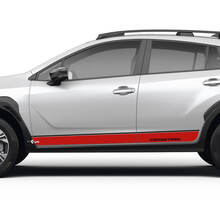 Seitentüren Stripes -Rocker -Panel für Suba Crossrek Vinyl -Aufkleber Aufkleber Grafik 2 Farben
 2