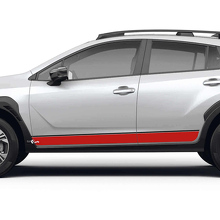 Gerade Schwellerstreifen Vinyl-Aufkleber Set für Subaru Crosstrek_2