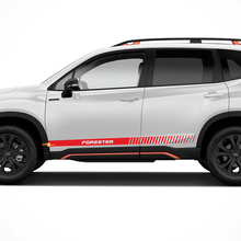 2 x Suba FORESTER Seitenschweller Streifen Vinyl Körper Aufkleber Aufkleber Grafiken Emblem Logo 3