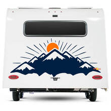 Wohnmobil Aufkleber Berge und Sonne Wohnwagen Wohnmobil Auto Vinyl Aufkleber Sticker
 3