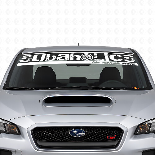 Subaholics Windschutzscheiben-Banner Vinyl-Aufkleber für Suba-Autos
