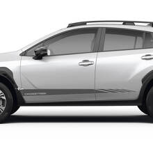 Racing-Stil Seiten-Tür-Streifen Vinyl-Aufkleber-Set für Subaru Crosstrek_3