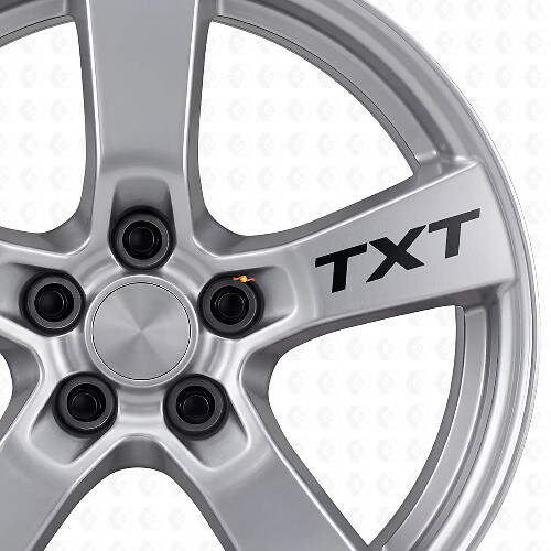 Benutzerdefinierte Schriftzug Felgen Vinylaufkleber Set für Subaru WRX