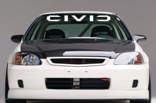 Civic-Logo Spiegelfolie Windschutzscheiben-Vinylaufkleber für Honda Civic