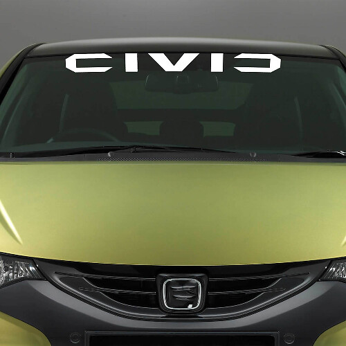 Civic Schriftzug Windschutzscheiben-Vinylaufkleber für Honda Civic_1
