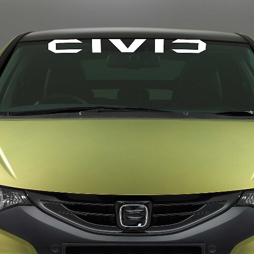 Windschutzscheiben-Vinylaufkleber für Honda Civic