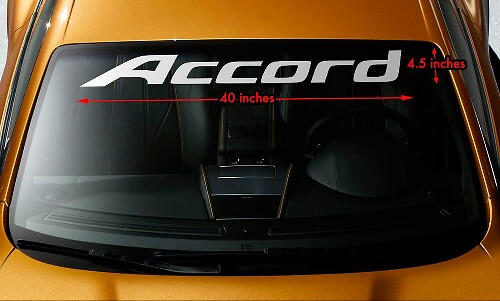 Accord Logo Windshield Vinyl-Aufkleber für Honda Accord