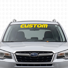 Individuell gestalteter Schriftzug Windschutzscheiben-Vinylaufkleber für Subaru Forester_5