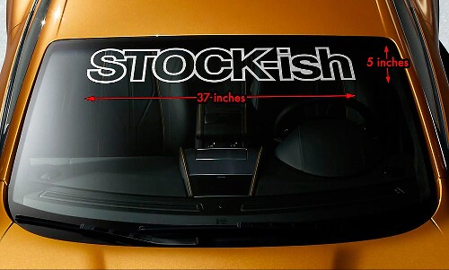 STOCK-ähnlicher Windschutzscheiben-Banner Vinyl-Aufkleber für Autos