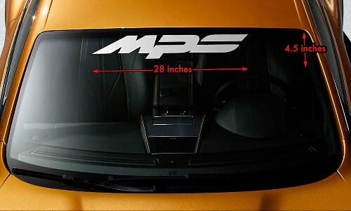 Mazda MPS Windschutzscheiben-Banner Vinyl-Aufkleber für Mazda-Fahrzeuge