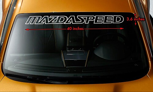 Mazdaspeed Windshield Banner Vinyl Aufkleber für Mazda