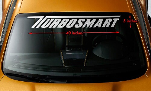 Turbosmart Stil Windschutzscheiben-Banner Aufkleber