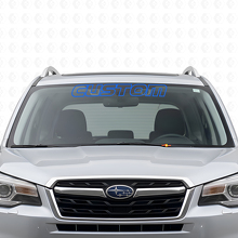 Individuell gestalteter Windschutzscheiben-Banner aus Vinylfolie für Subaru Forester_2