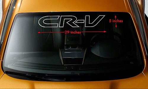 HONDA CRV CR-V OUTLINE Windschutzscheiben-Banner, Vinyl, langlebig, Aufkleber, 29