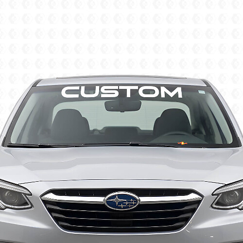 Maßgeschneiderte Schriftzug-Scheibenbannervinylfolie für Subaru Legacy