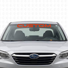Maßgeschneiderte Schriftzug-Scheibenbannervinylfolie für Subaru Legacy_4