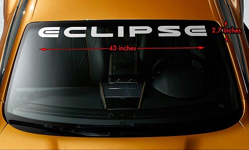 Eclipse Schriftzug Frontscheiben Vinylaufkleber für Mitsubishi Eclipse