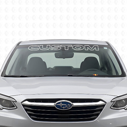 Benutzerdefinierte Kontur Windschutzscheiben-Beschriftungs-Vinylaufkleber für Subaru Legacy