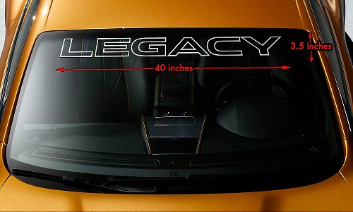 Legacy Umriss Windschutzscheiben-Banner Vinyl-Aufkleber für Subaru Legacy