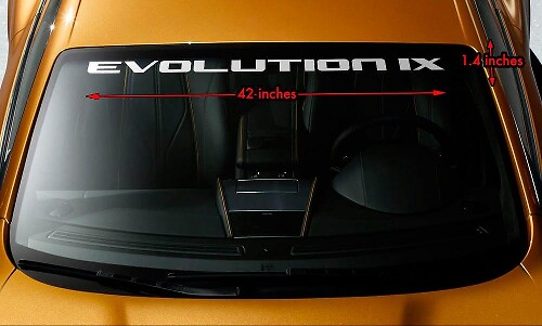 Evolution IX Windshield Banner Vinyl-Aufkleber für Mitsubishi Evo 9