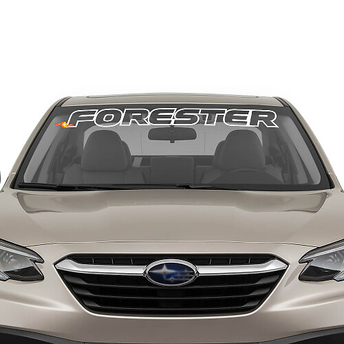 Forester Umriss Windschutzscheiben-Banner Vinyl-Aufkleber für Subaru Forester_1
