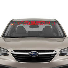 Forester Umriss Windschutzscheiben-Banner Vinyl-Aufkleber für Subaru Forester_3