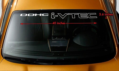 Dohc I-vtec Windshield Vinyl Aufkleber für Honda Autos