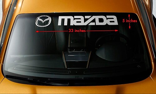 Mazda Logo Windschutzscheiben-Vinylaufkleber für Mazda Mazda3