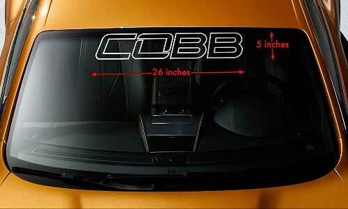 COBB Outline Windschutzscheiben-Banner Vinyl-Aufkleber für Autos