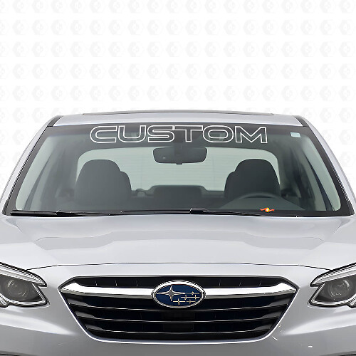 Umriss-Aufkleber für Frontscheibenbanner aus Vinyl für Subaru Legacy