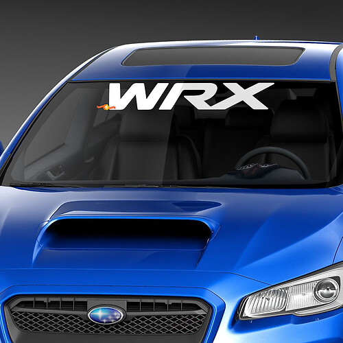 Windschutzscheibe Aufkleber Aufkleber Rallye JDM Turbo Subieflow Fit Suba WRX
