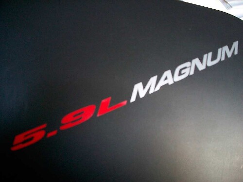 5,9L Magnum Hauben Vinyl Aufkleber Paar für Autos