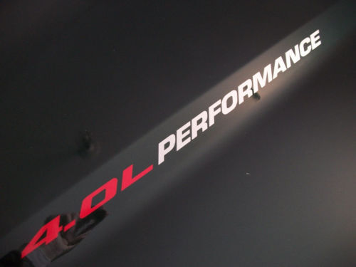 4,0L Performance Motorhauben-Vinylaufkleber für Jeep Wrangler