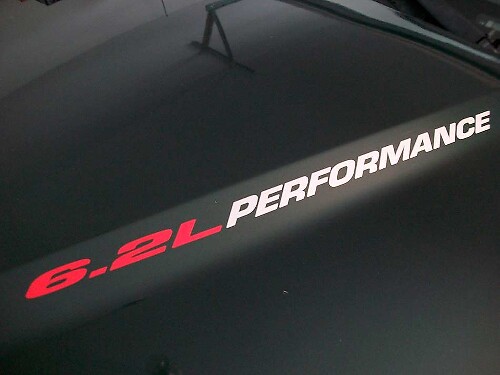 6,2L Performance Motorhauben-Vinylaufkleber für Musclecar F-250 Chevy Silverado HD GMC Z71