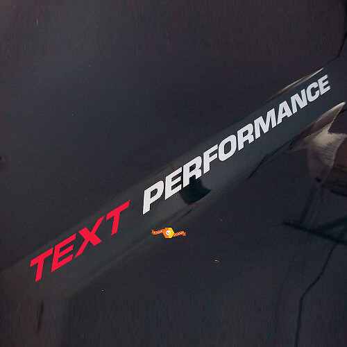 Benutzerdefinierter Text PERFORMANCE Motorhaubenaufkleber LKW-Motorhaubenaufkleber Emblem für Dodge Ram 1500