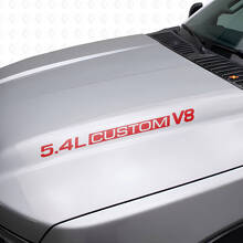 5,4L Custom V8 Motorhauben-Vinylaufkleber für Musclecar F250/350 Expedition_4