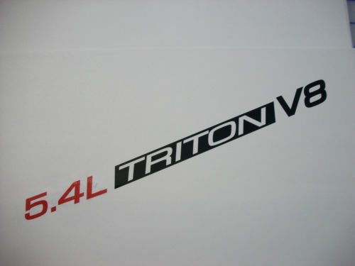 5.4L Triton V8 (Paar) Motorhaubenaufkleber Aufkleber Emblem Ford F150 F250 F350 Expedition