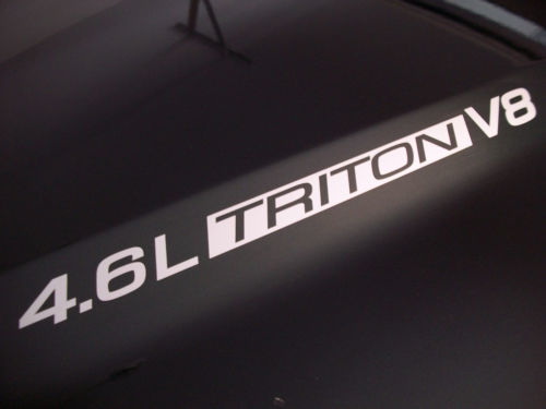 4.6L Triton V8 (Paar) Motorhaubenaufkleber Aufkleber Emblem Ford F150 F250