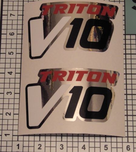 Triton V10 Decals Paar verchromte Fender Truck Decals