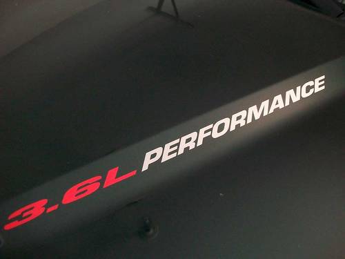 3.6L PERFORMANCE Motorhaubenaufkleber 2010 - 2020 Chevrolet Camaro RS V6